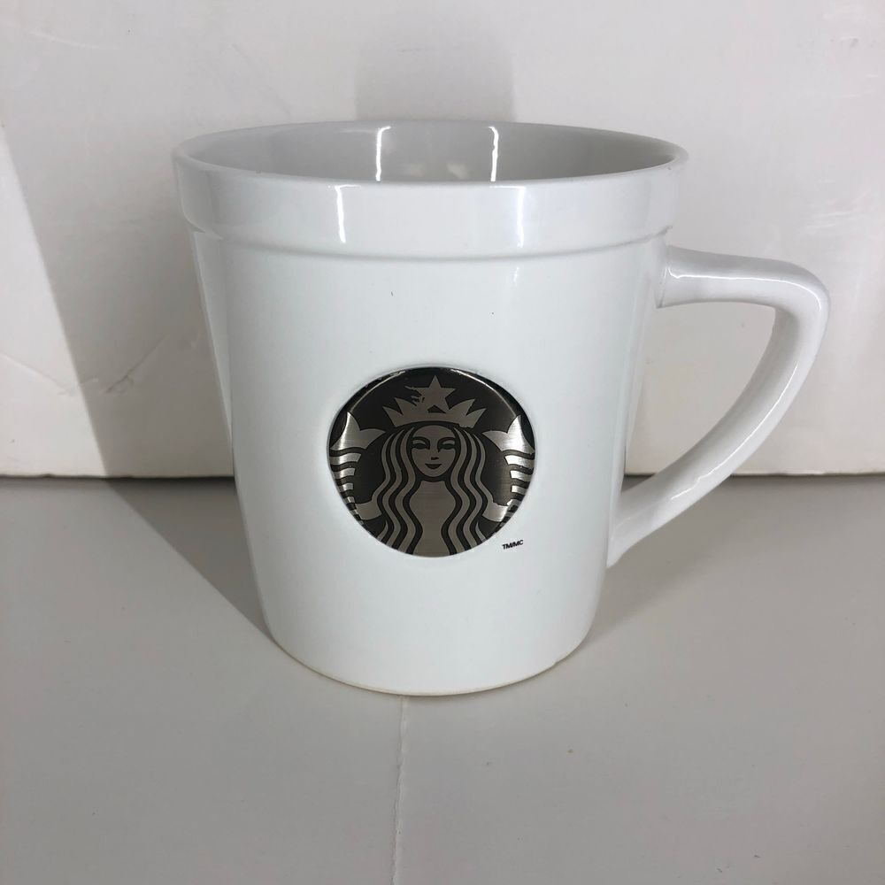 STARBUCKS White Mug with Starbuck Logo, 20 oz Size